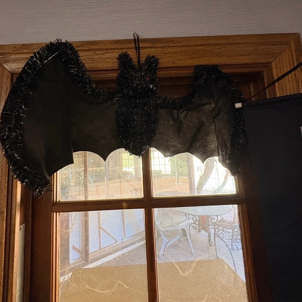 Halloween Decorations Bundle:‎ 2 Banners Witch Pennant Garland, 2 Bats Decor